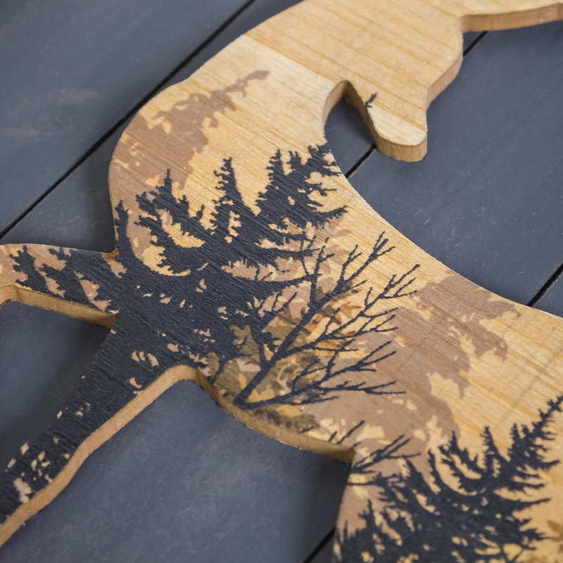 Millwood Pines Forest Deer Wood Wall Decor & Reviews Wayfair